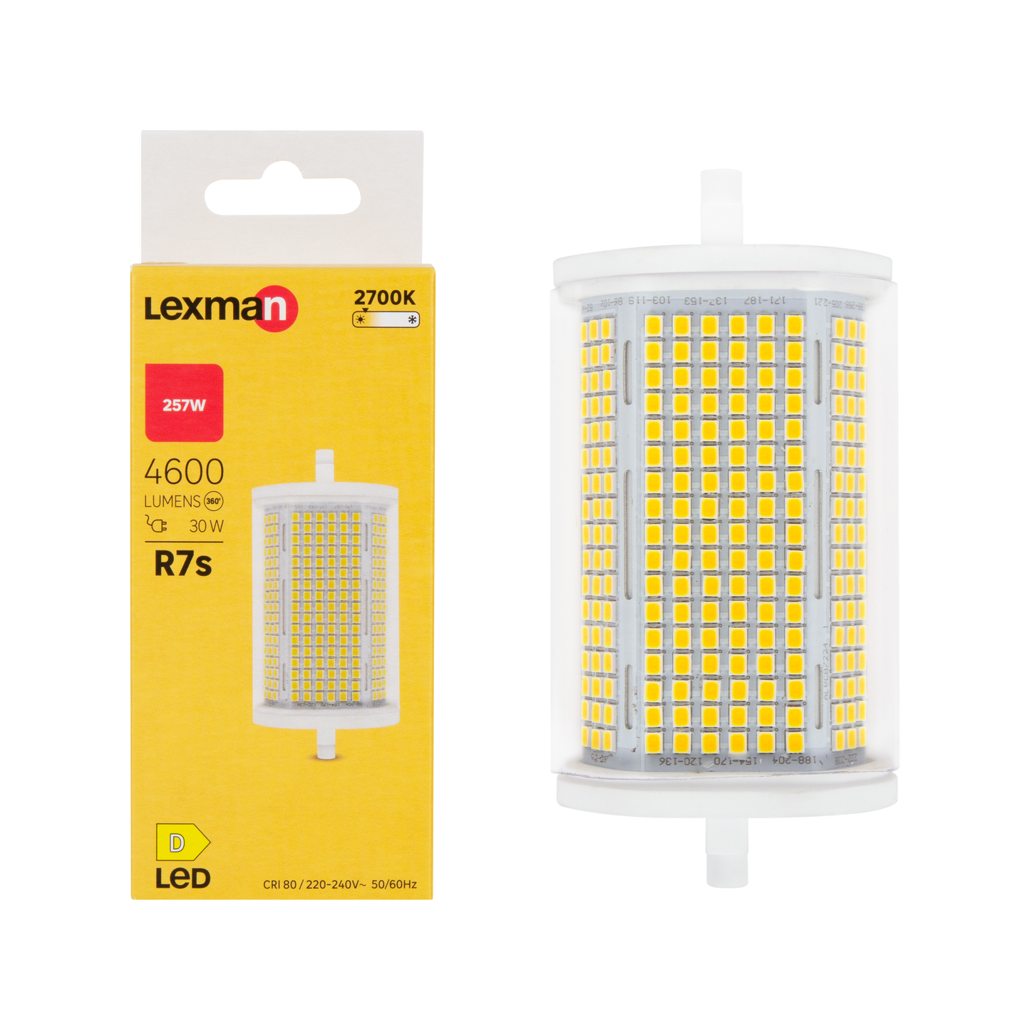 LED BULB R7S=275W 118MM WARM LIGHT