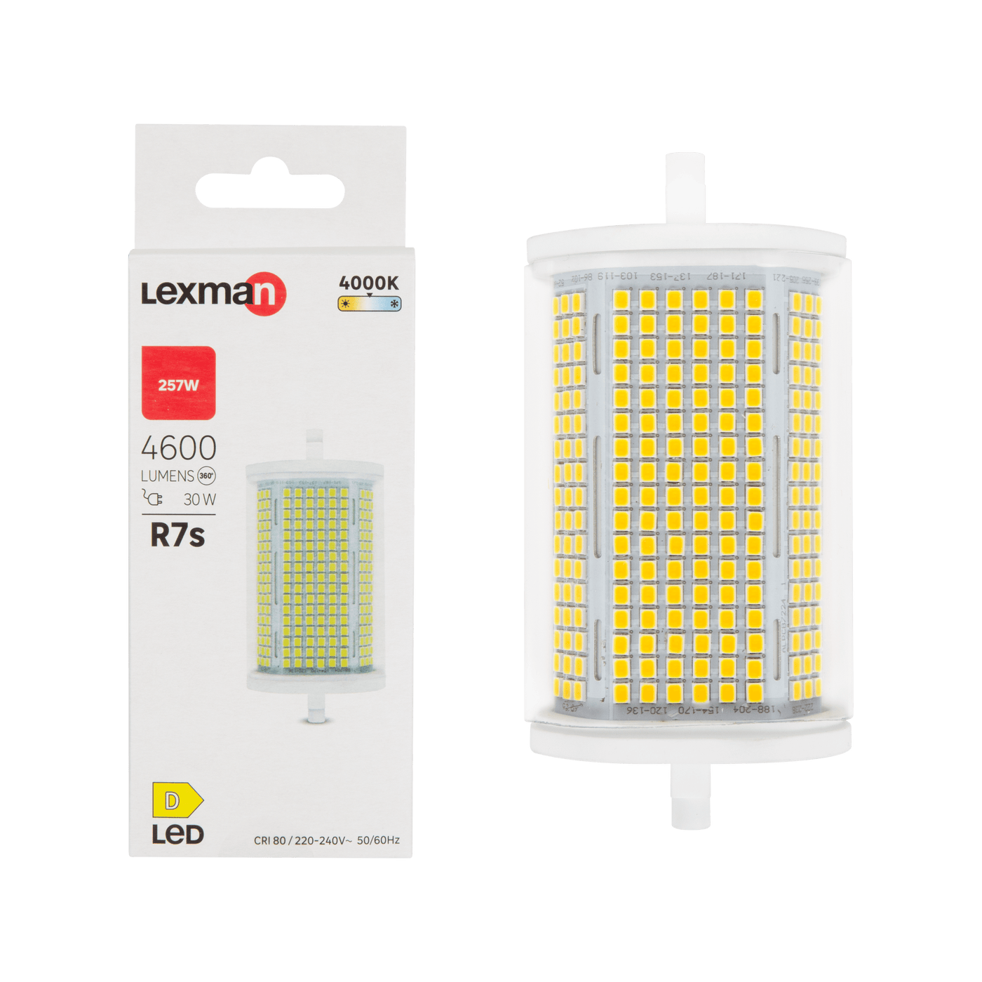 LED BULB R7S=275W 118MM NATURAL LIGHT
