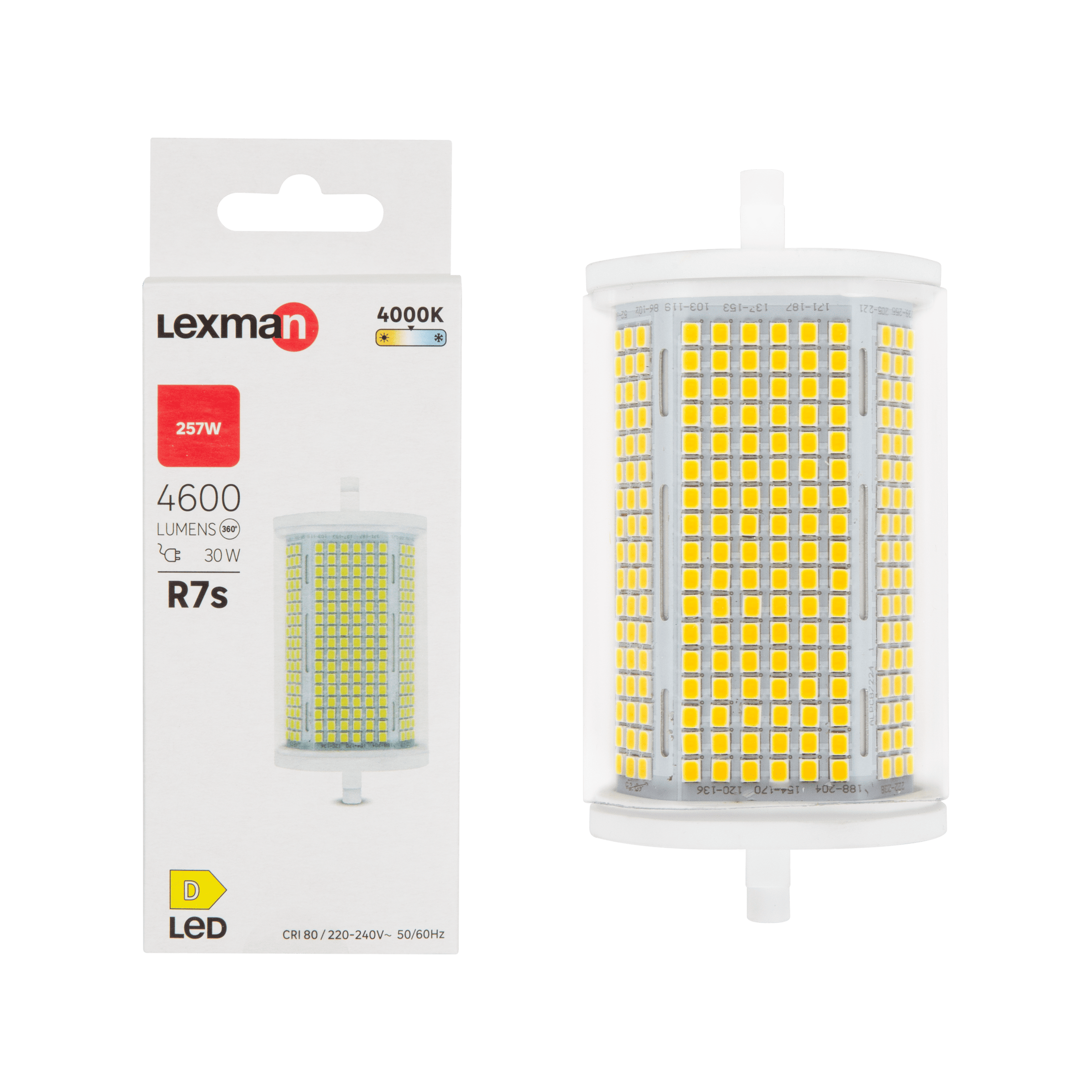LED BULB R7S=275W 118MM NATURAL LIGHT