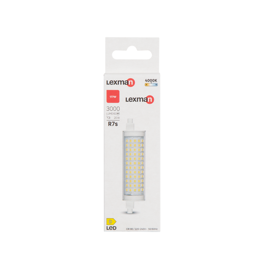 LED BULB R7S=177W 118MM NATURAL LIGHT