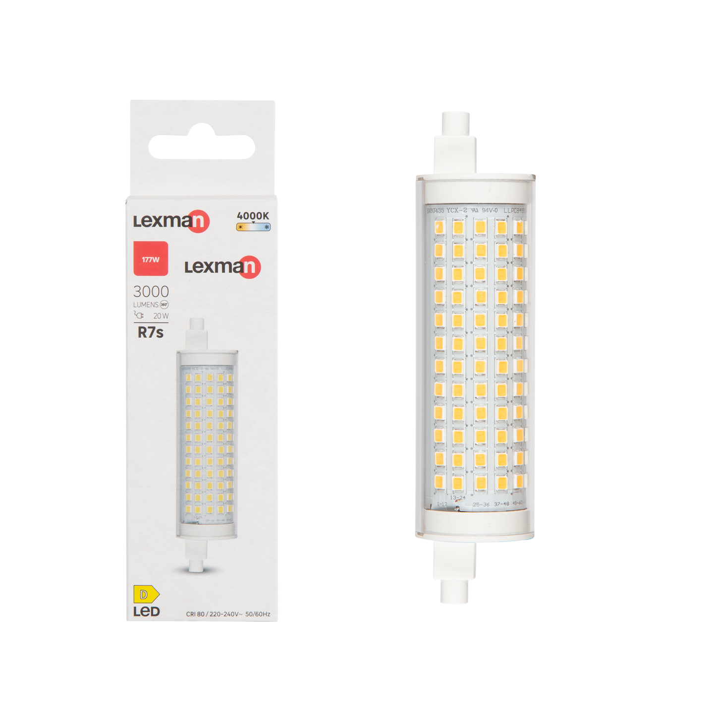 LED BULB R7S=177W 118MM NATURAL LIGHT