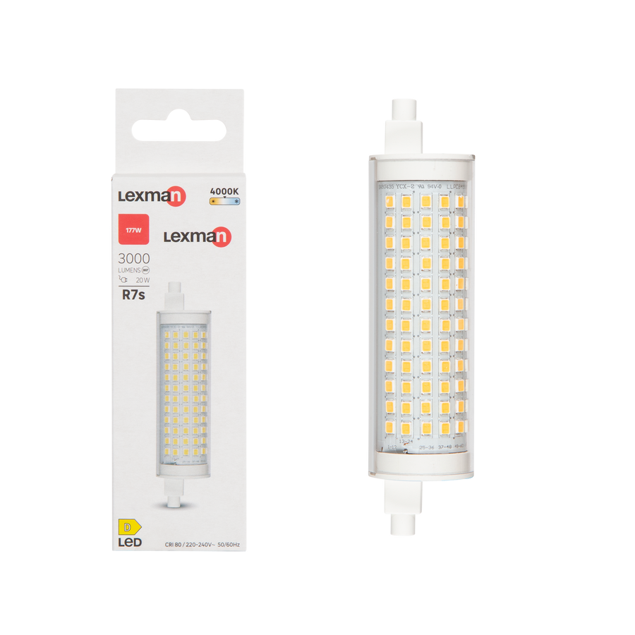 LED BULB R7S=177W 118MM NATURAL LIGHT