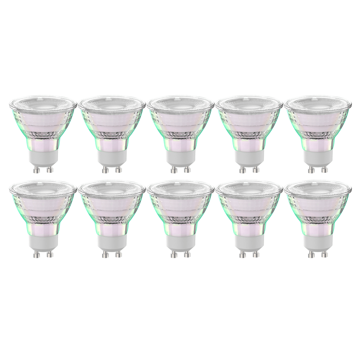 Bricocenter 10 LED BULBS GU10=50W WARM LIGHT