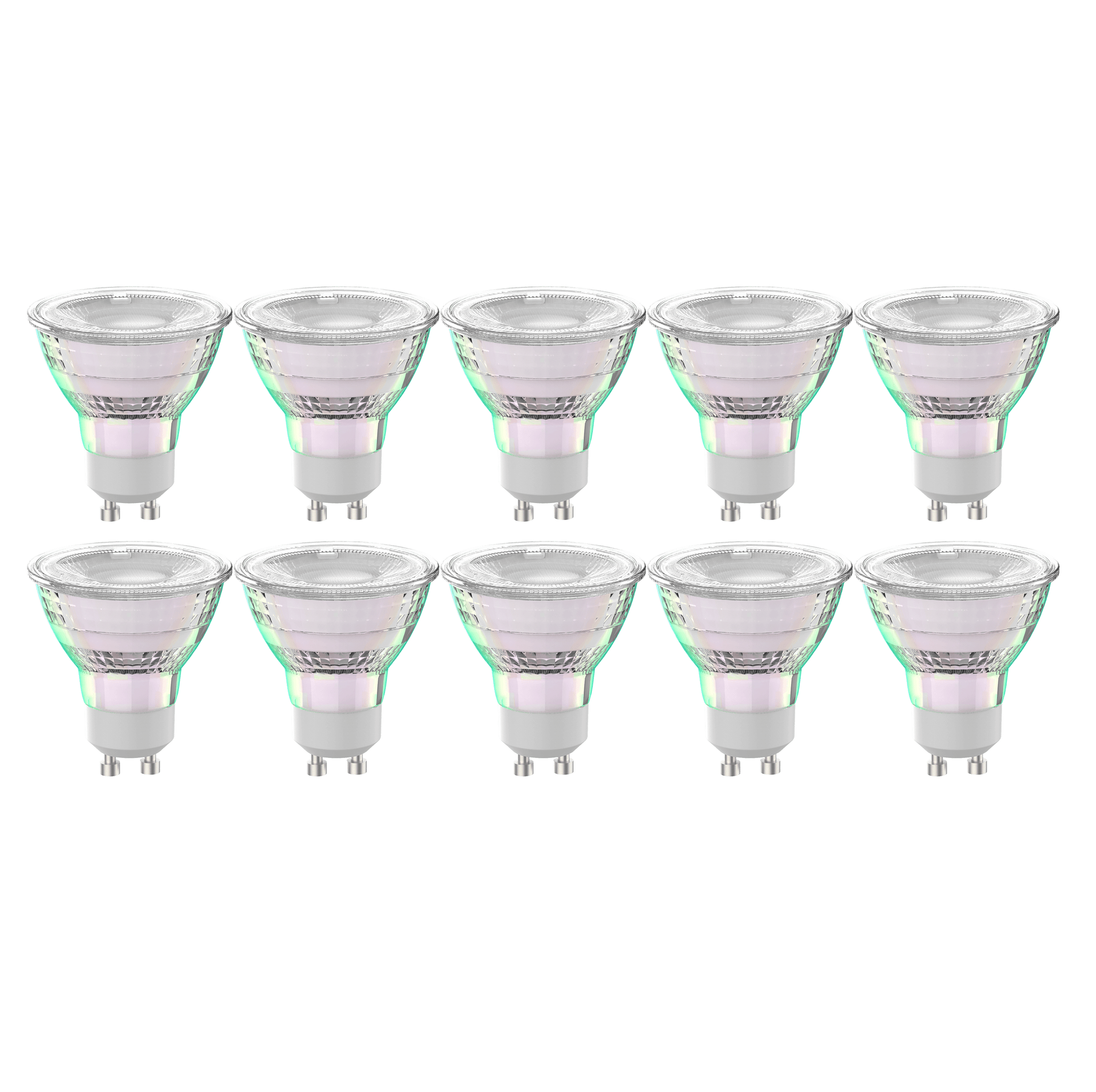 Bricocenter 10 LED BULBS GU10=50W WARM LIGHT