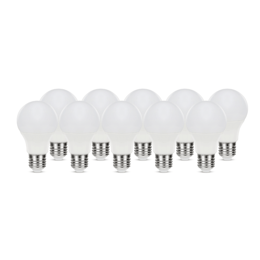 Bricocenter 10 LED BULBS E27 =60W FROSTED DROP NATURAL LIGHT