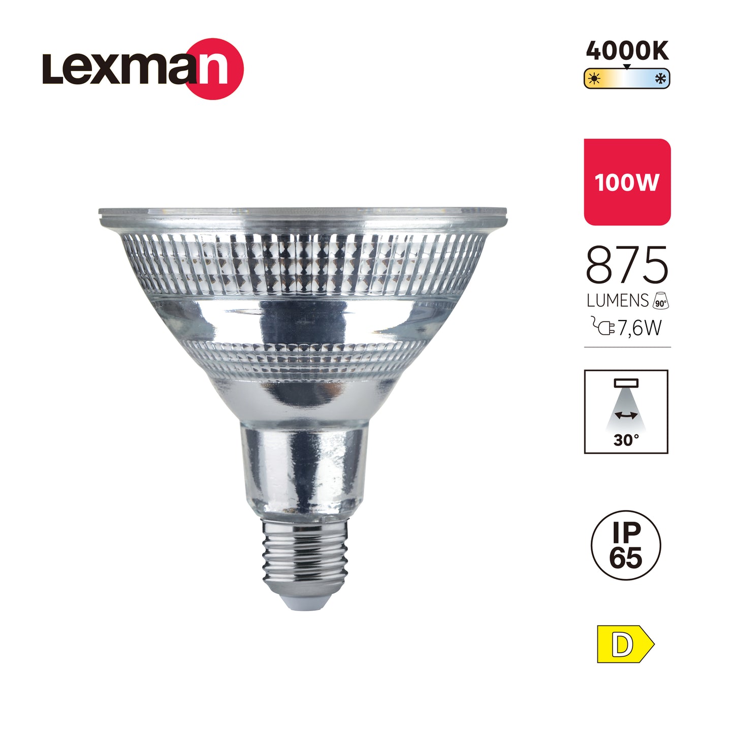 LED BULB E27=75W PAR38 NATURAL LIGHT