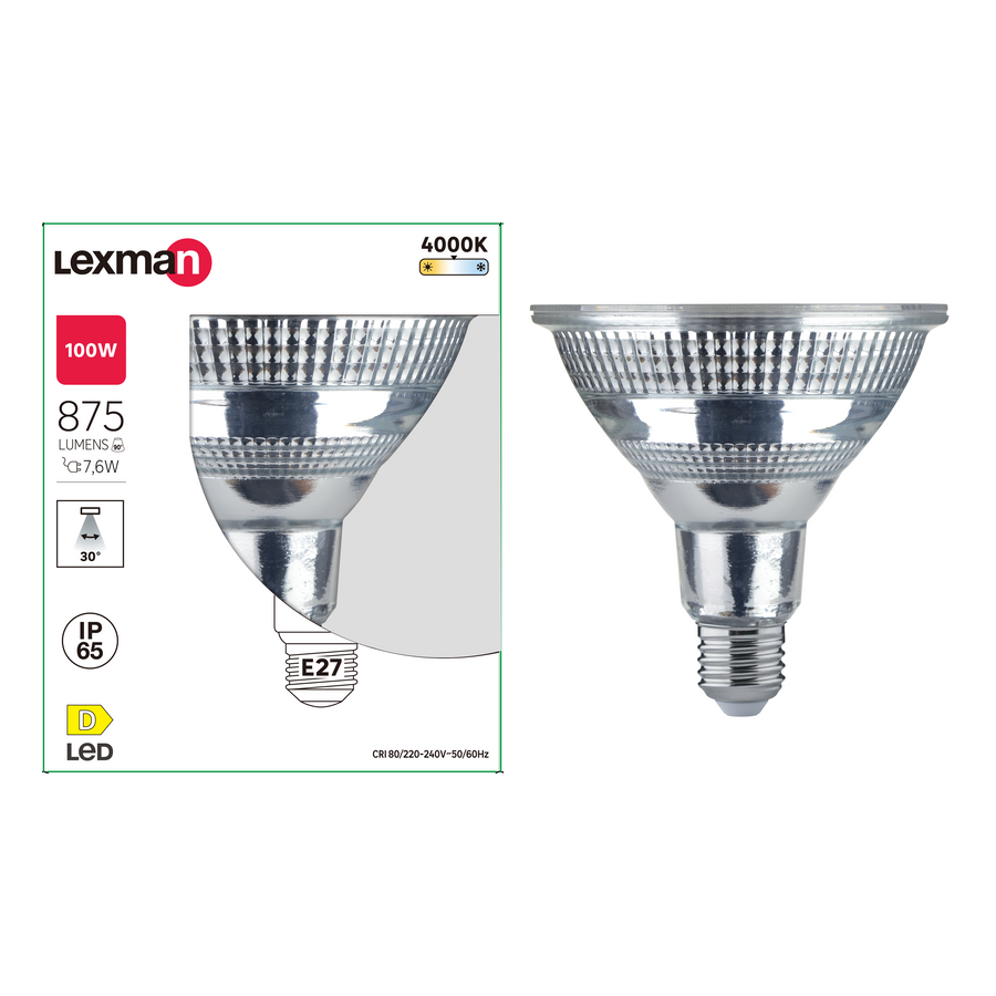 LED BULB E27=75W PAR38 NATURAL LIGHT