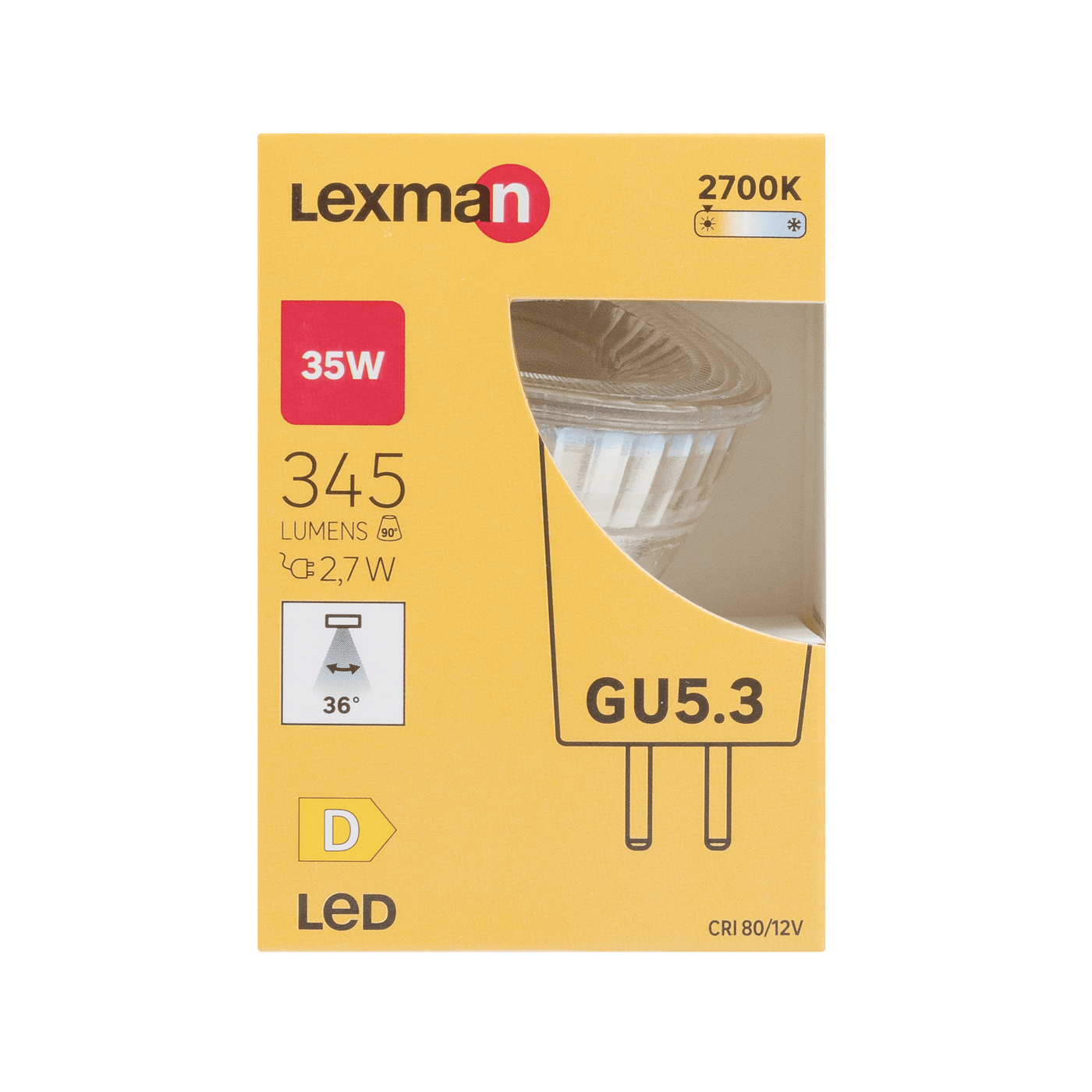 LED BULB GU5.3=35W WARM LIGHT