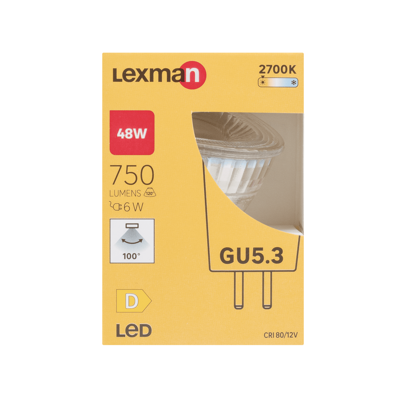 LED BULB GU5.3=48W WARM LIGHT