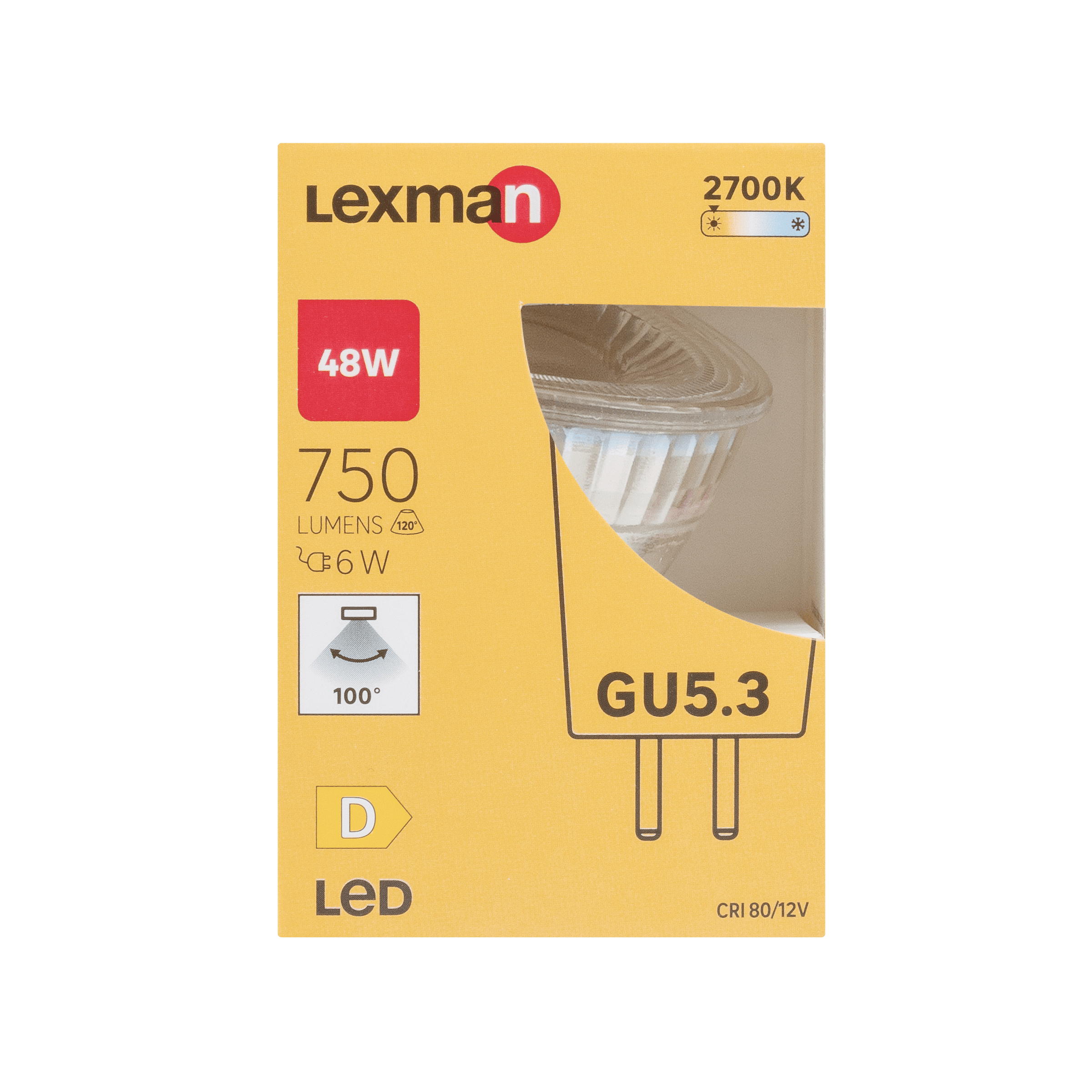 LED BULB GU5.3=48W WARM LIGHT
