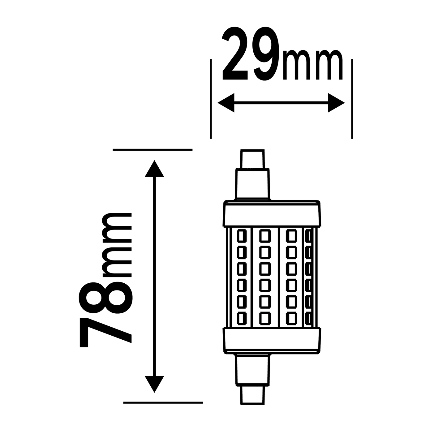 Bricocenter LED LAMP R7S=100W 78 MM LUCE NATURALE