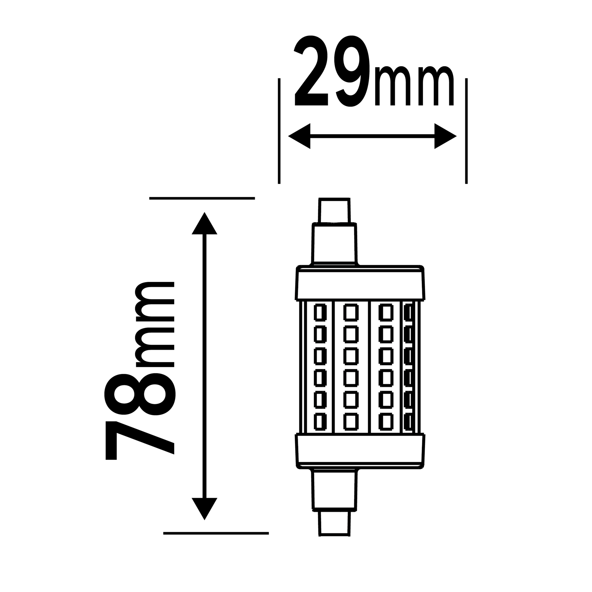 Bricocenter LED LAMP R7S=100W 78 MM LUCE NATURALE