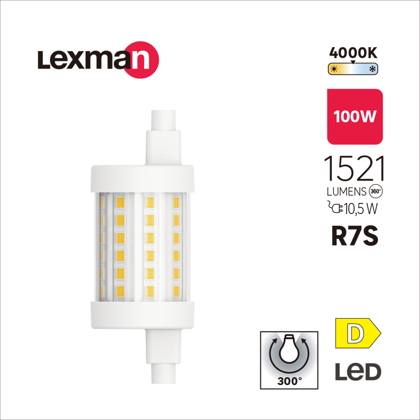 Bricocenter LED LAMP R7S=100W 78 MM LUCE NATURALE