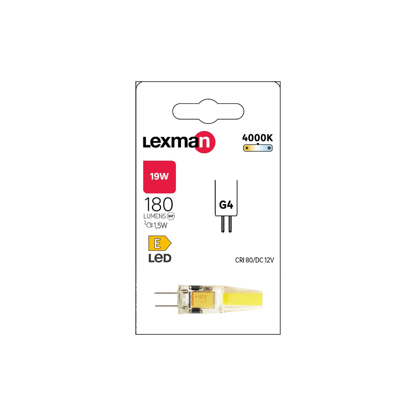 LED BULB G4=19W NATURAL LIGHT