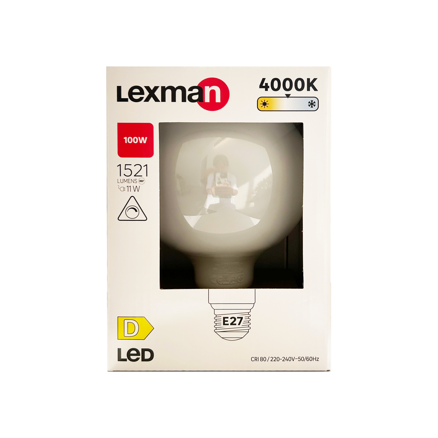 LED BULB E27=100W FROSTED GLOBE NATURAL LIGHT DIMMABLE