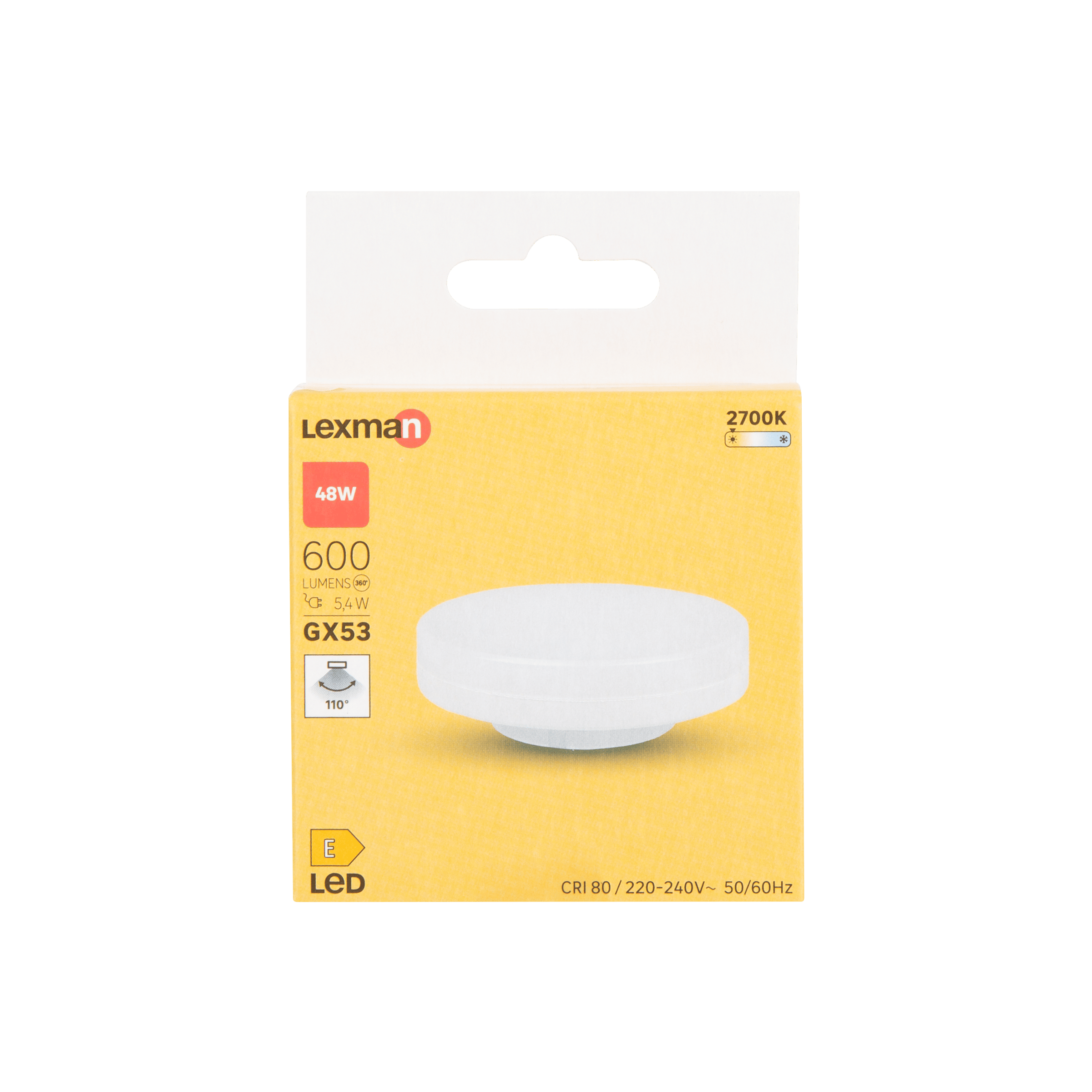 LED BULB GX53=48W WARM LIGHT