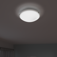 CEILING LAMP PLUTON WHITE GLASS D25 E27=42W