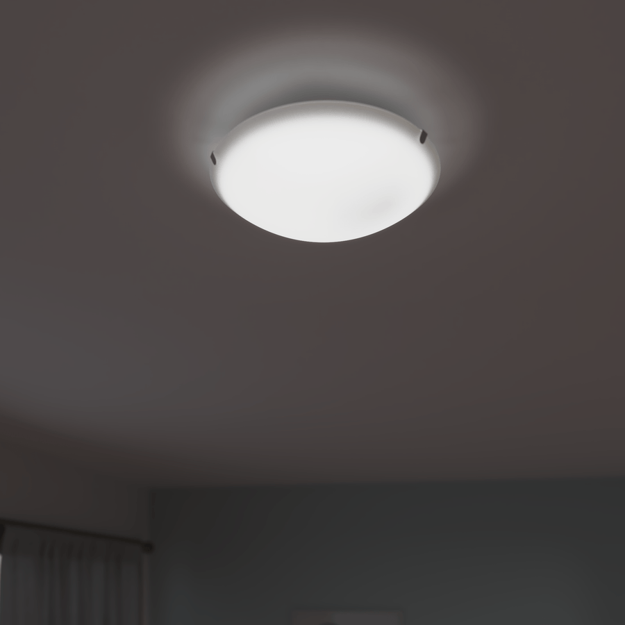 Bricocenter CEILING LAMP PLUTON WHITE GLASS D25 E27=42W