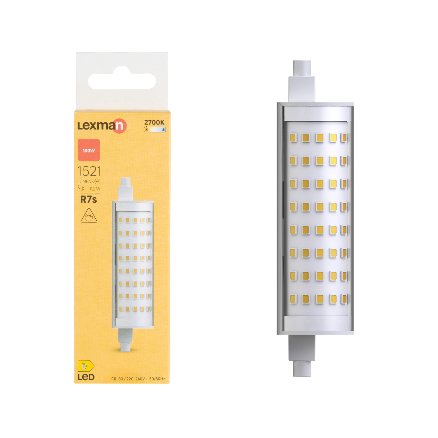 R7S LED BULB 118MM 1521LM WARM LIGHT DIMMABLE