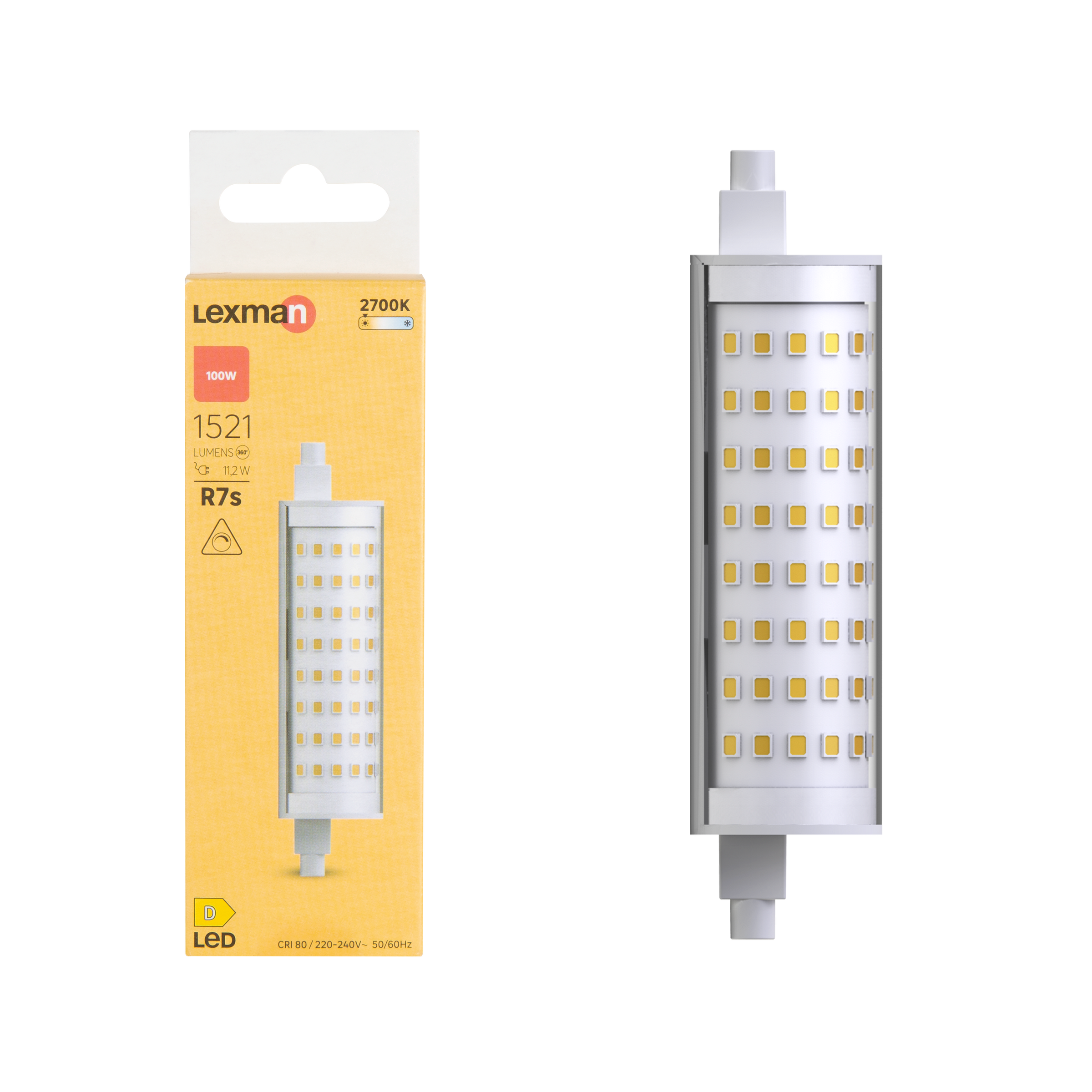 R7S LED BULB 118MM 1521LM WARM LIGHT DIMMABLE