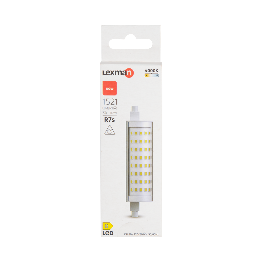 R7S LED BULB 118MM 100W NATURAL LIGHT DIMMABLE