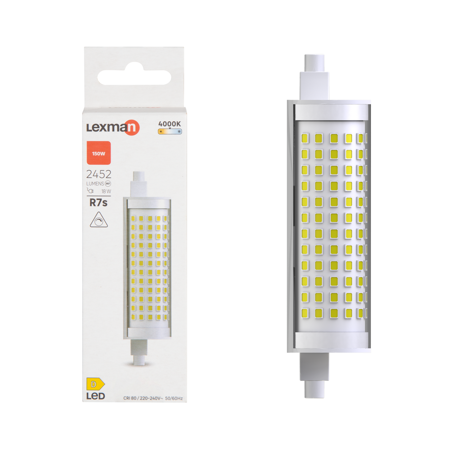 R7S LED BULB 118MM 150W NATURAL LIGHT DIMMABLE
