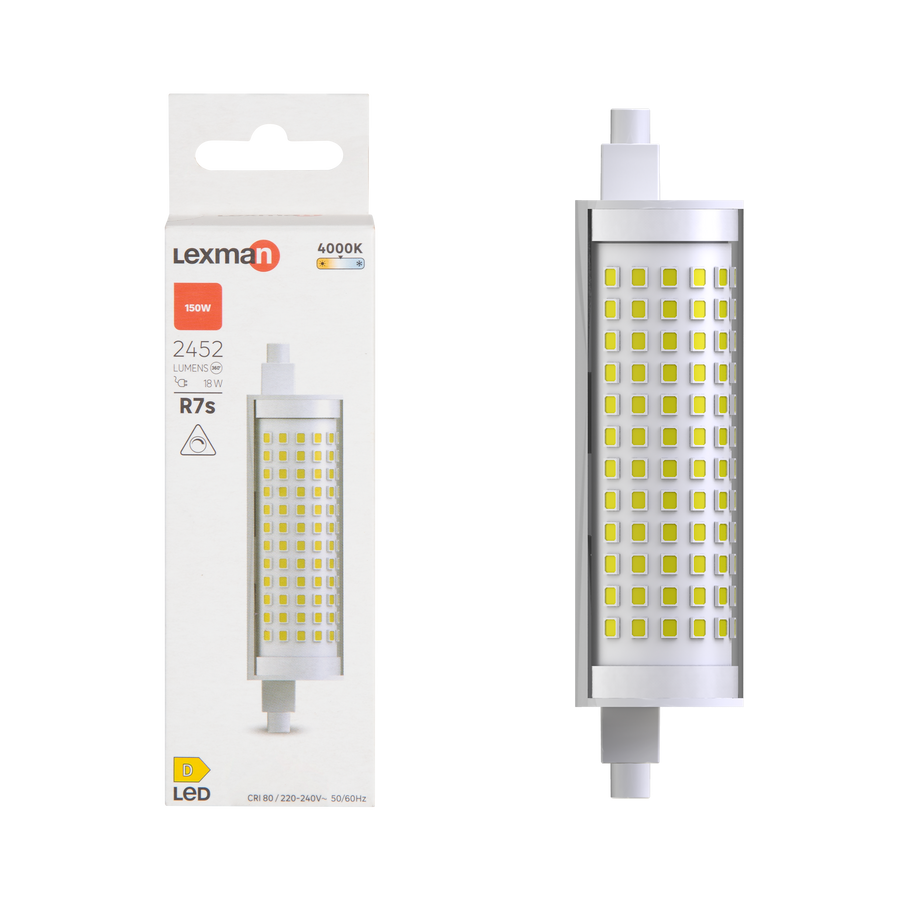 R7S LED BULB 118MM 150W NATURAL LIGHT DIMMABLE
