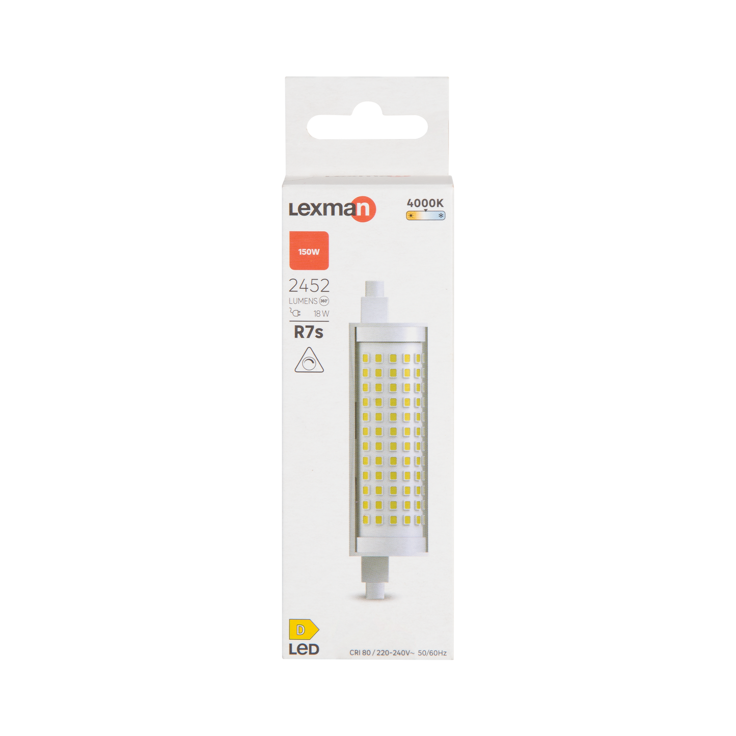 R7S LED BULB 118MM 150W NATURAL LIGHT DIMMABLE