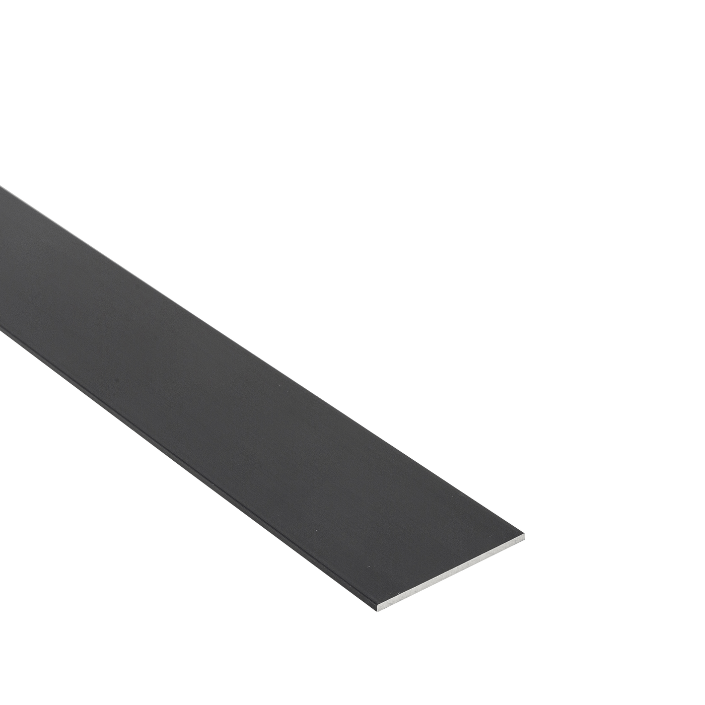 Bricocenter PROFILO PIATTO IN ALLUMINIO ANODIZZATO 40X2MM 1M NERO SPAZZOLATO