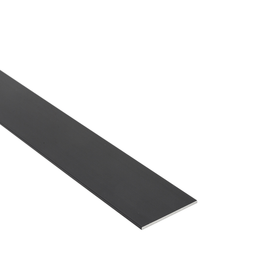 Bricocenter PROFILO PIATTO IN ALLUMINIO ANODIZZATO 40X2MM 1M NERO SPAZZOLATO