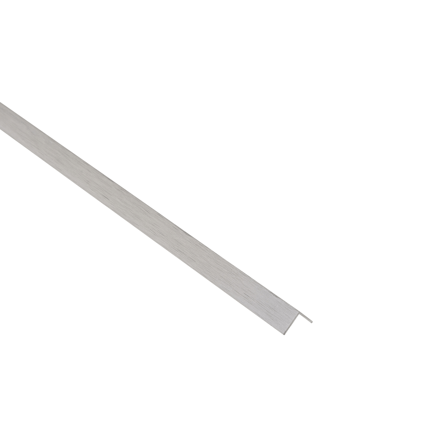 Bricocenter 10X10X1MM ANODIZED ALUMINUM ANGLE PROFILE 2.5M BRUSHED NICKEL