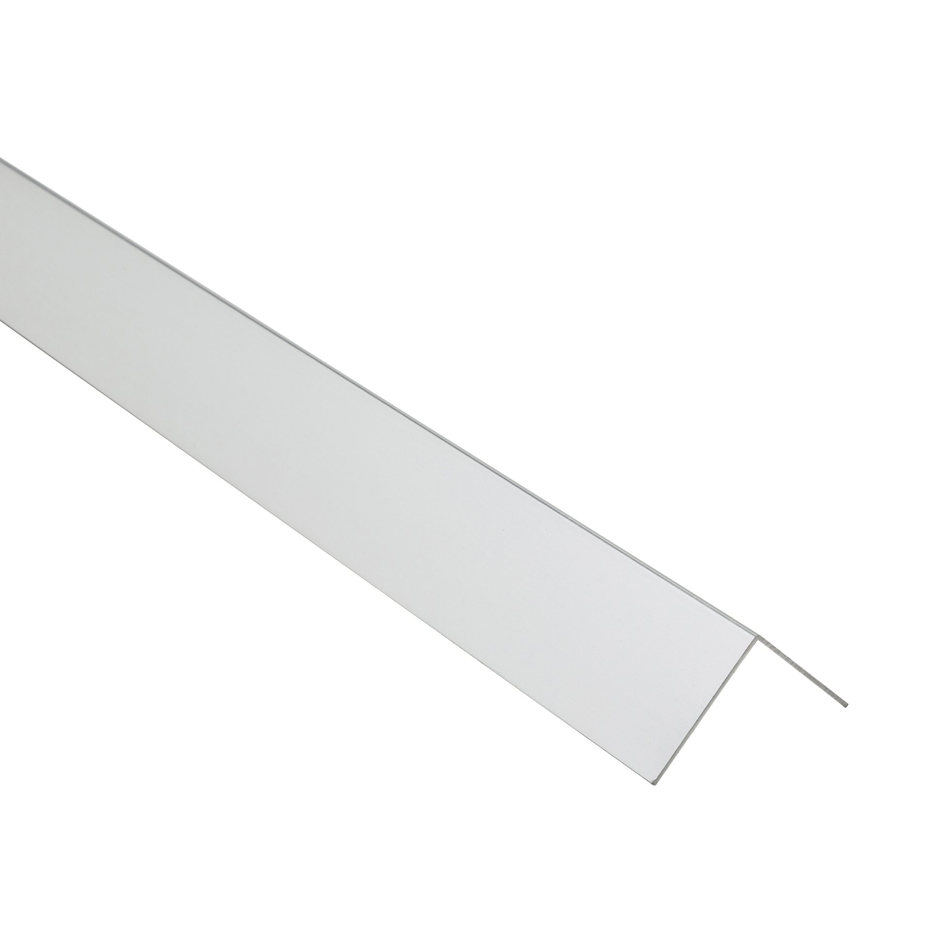 Bricocenter 30X30X1MM ANODIZED ALUMINUM ANGLE PROFILE 2.5M POLISHED CHROME