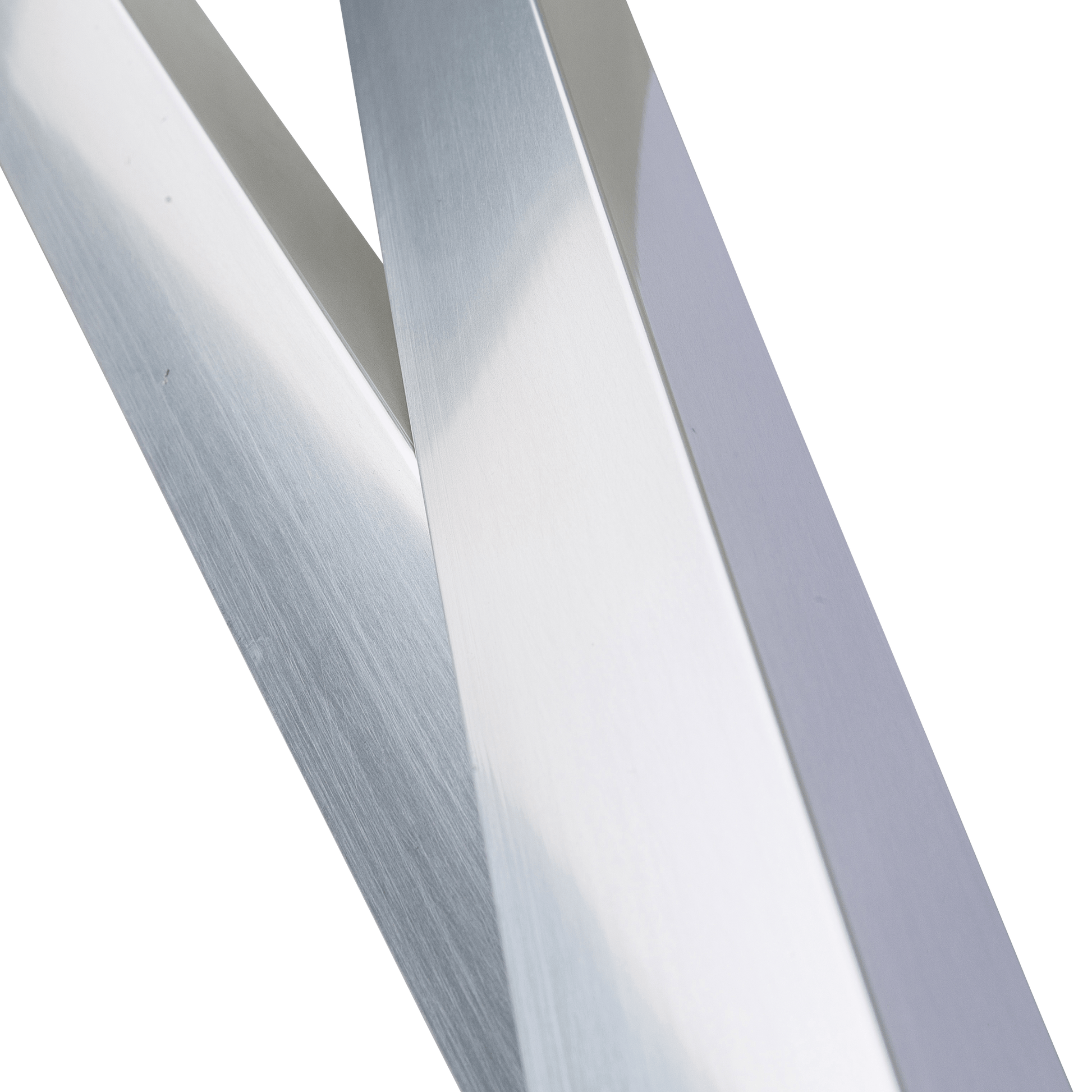Bricocenter 30X30X1MM ANODIZED ALUMINUM ANGLE PROFILE 2.5M POLISHED CHROME