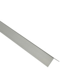 20X20X1MM ANODIZED ALUMINIUM ANGLE PROFILE 2.5M BRUSHED NICKEL