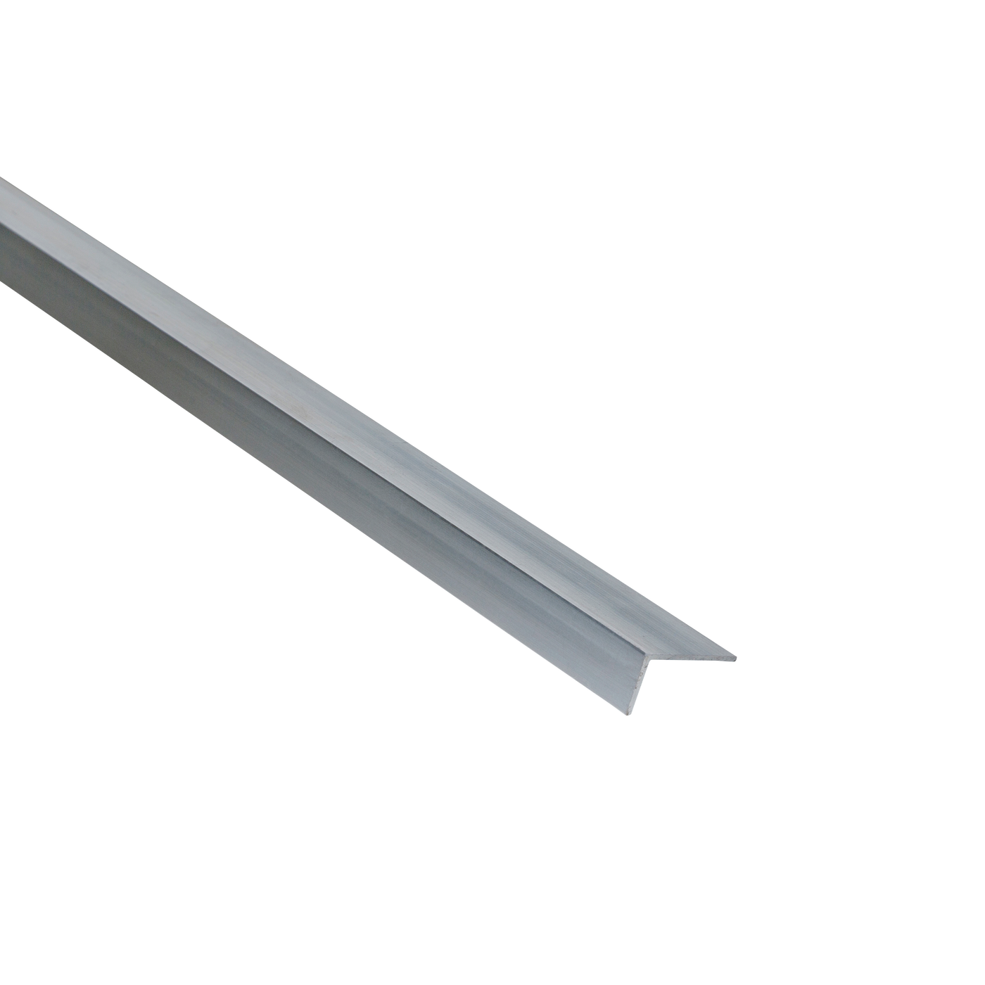 Natural aluminium L-shaped angle profile, 11x6x1mm, 2.5m
