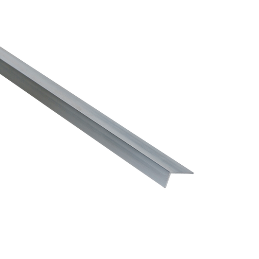 Natural aluminium L-shaped angle profile, 11x6x1mm, 2.5m