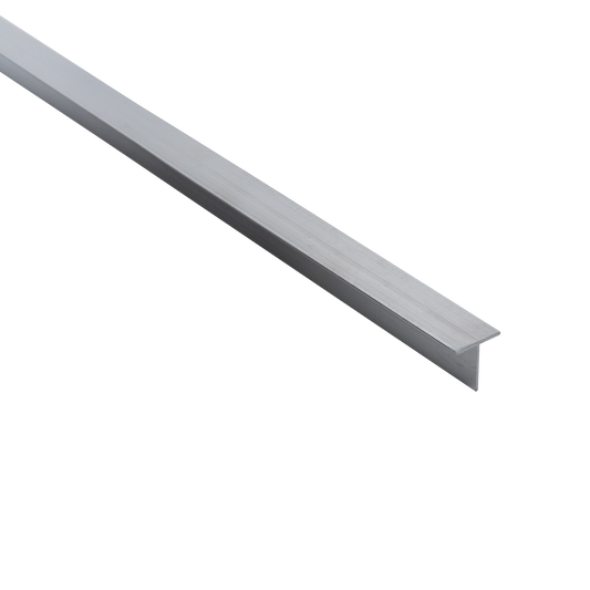 Natural aluminium T-profile, 15x15x1 mm, 1 m