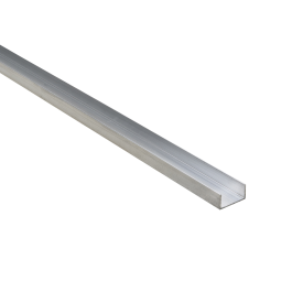 U PROFILE IN NATURAL ALUMINIUM 10X20X1MM 1M