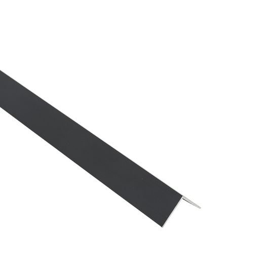 Bricocenter PROFILO ANGOLARE IN ALLUMINIO ANODIZZATO 20X20X1MM 2,5M NERO SPAZZOLATO