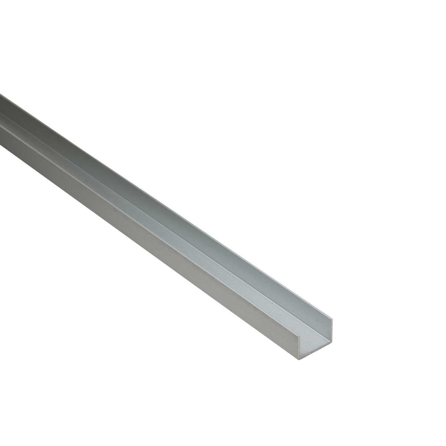 Bricocenter 10X10X1MM ANODIZED ALUMINUM U PROFILE 2.5M MATTE