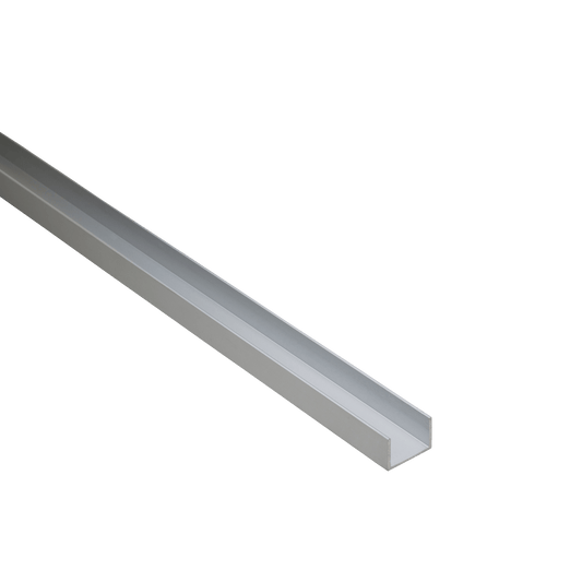 Bricocenter 10X10X1MM ANODIZED ALUMINUM U PROFILE 2.5M MATTE