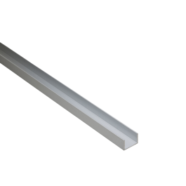 10X10X1MM ANODIZED ALUMINUM U PROFILE 2.5M MATTE