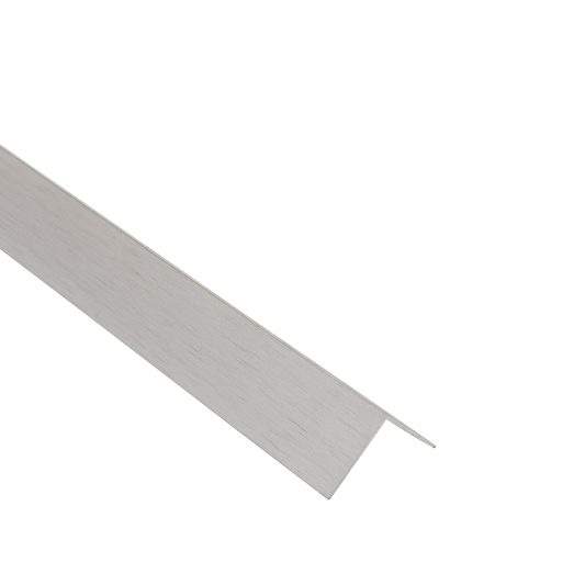 Bricocenter 25X25X1MM ANODIZED ALUMINUM ANGLE PROFILE 1M BRUSHED NICKEL