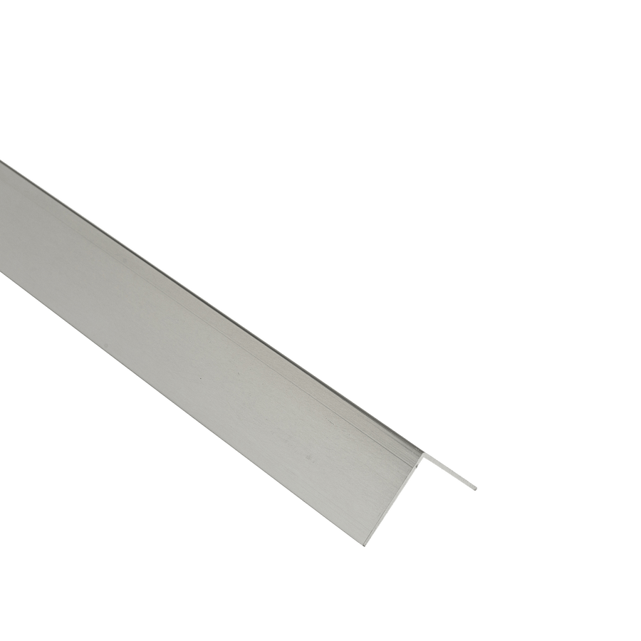 Bricocenter 25X25X1MM ANODIZED ALUMINUM ANGLE PROFILE 1M BRUSHED NICKEL