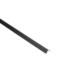 PVC ANGULAR PROFILE 10x10x1MM 1M MATT BLACK