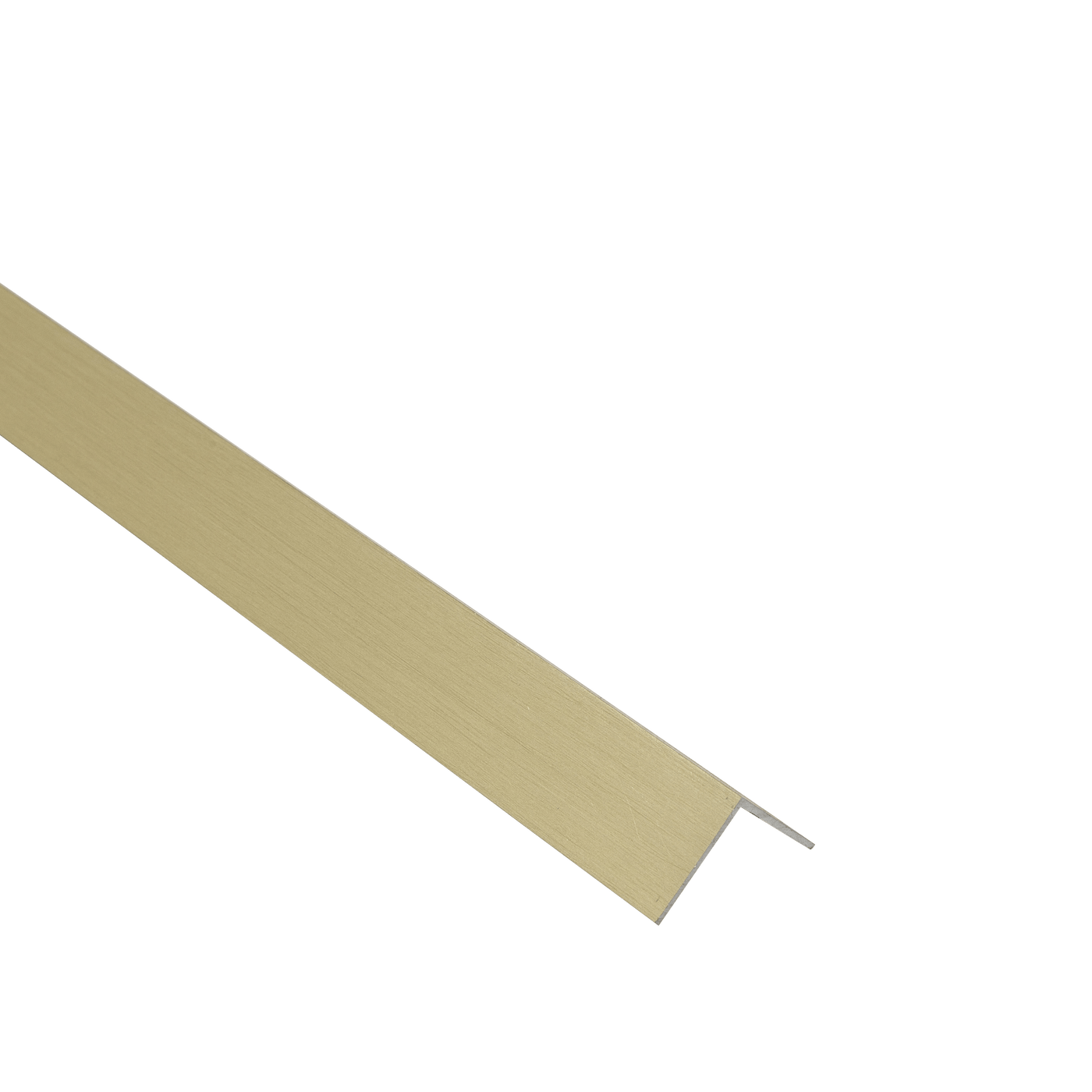 Bricocenter PROFILO ANGOLARE IN ALLUMINIO ANODIZZATO 20X20X1MM 1M OTTONE SPAZZOLATO