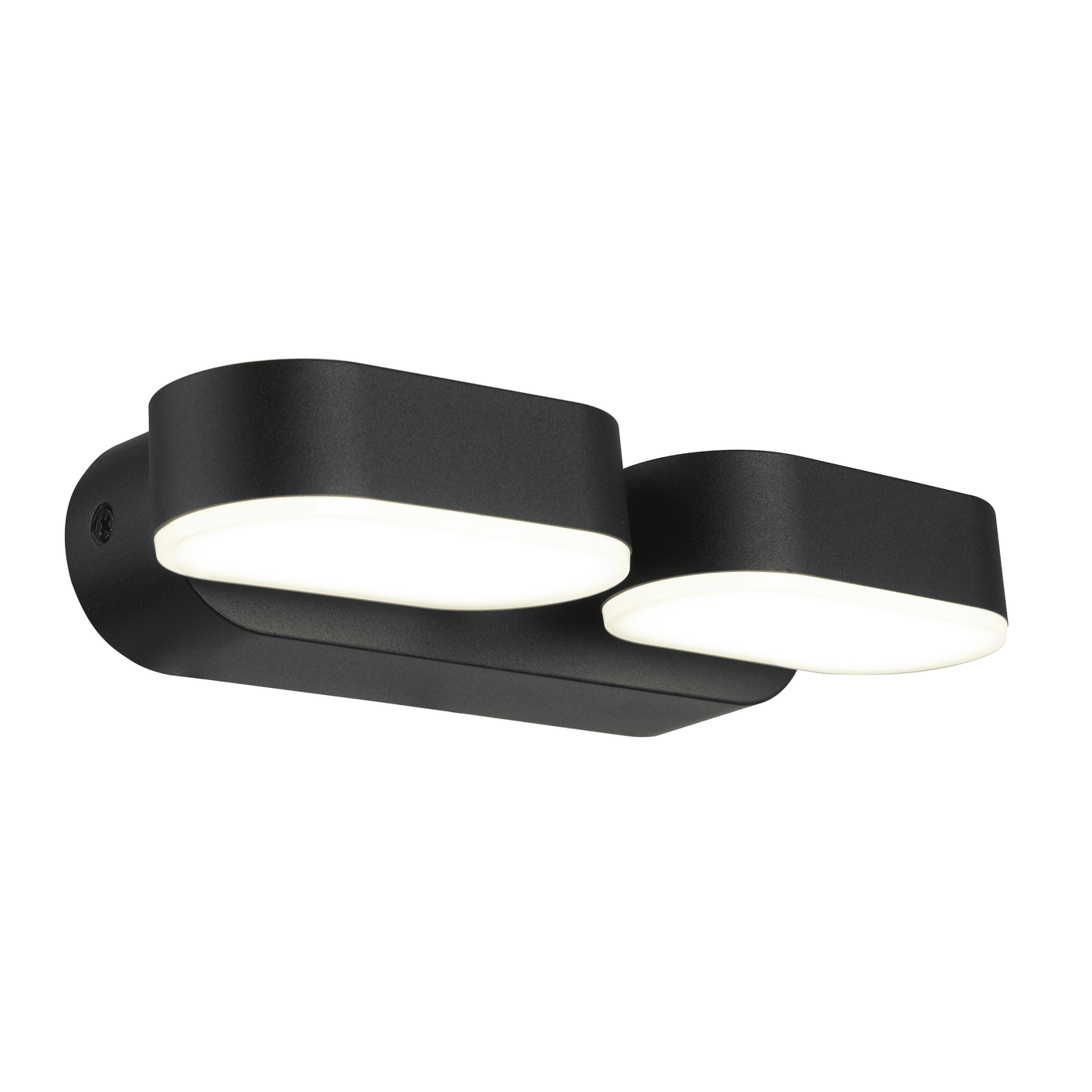 arundel steel wall light black 23x10x5.4 cm led 1440lm natural light ip54