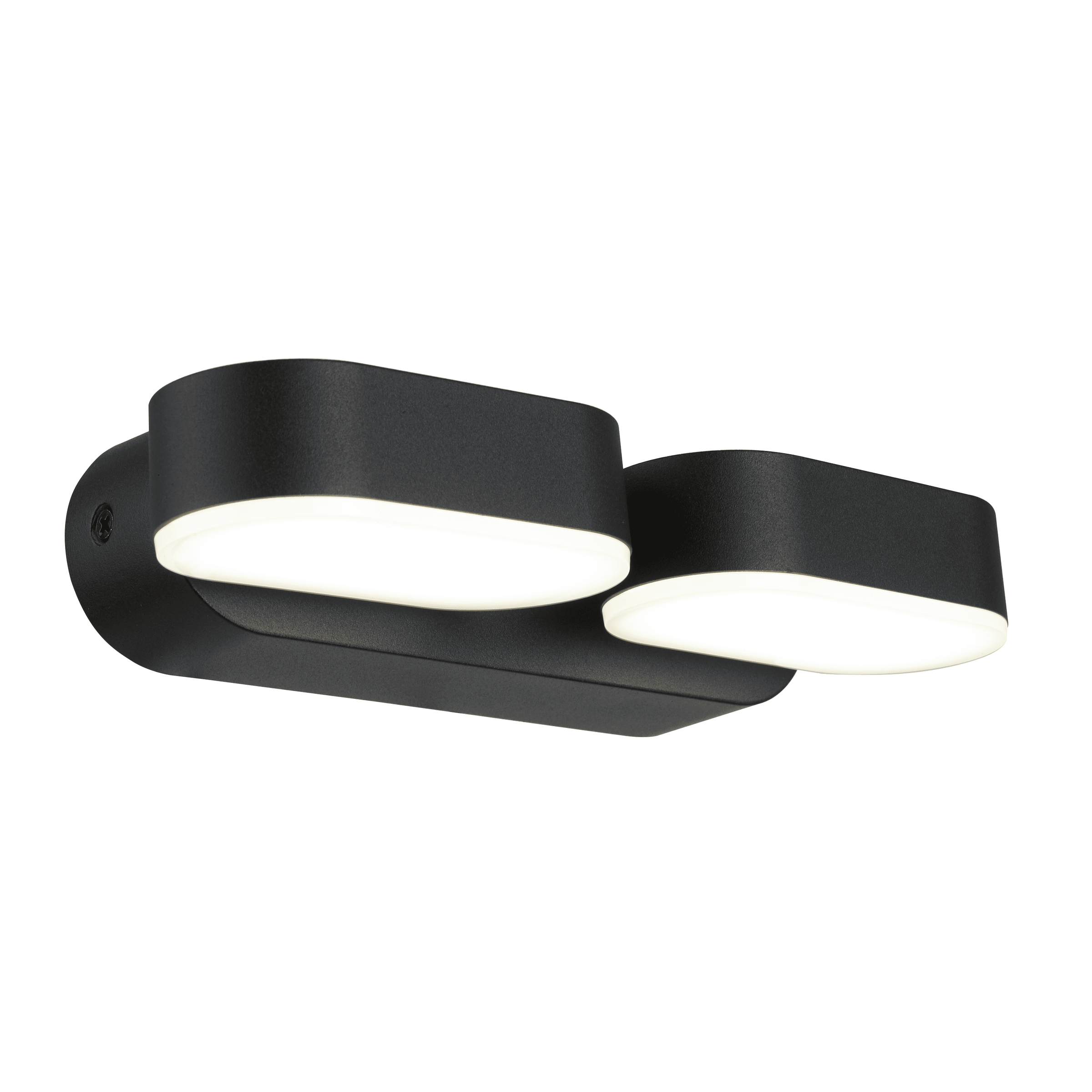 arundel steel wall light black 23x10x5.4 cm led 1440lm natural light ip54