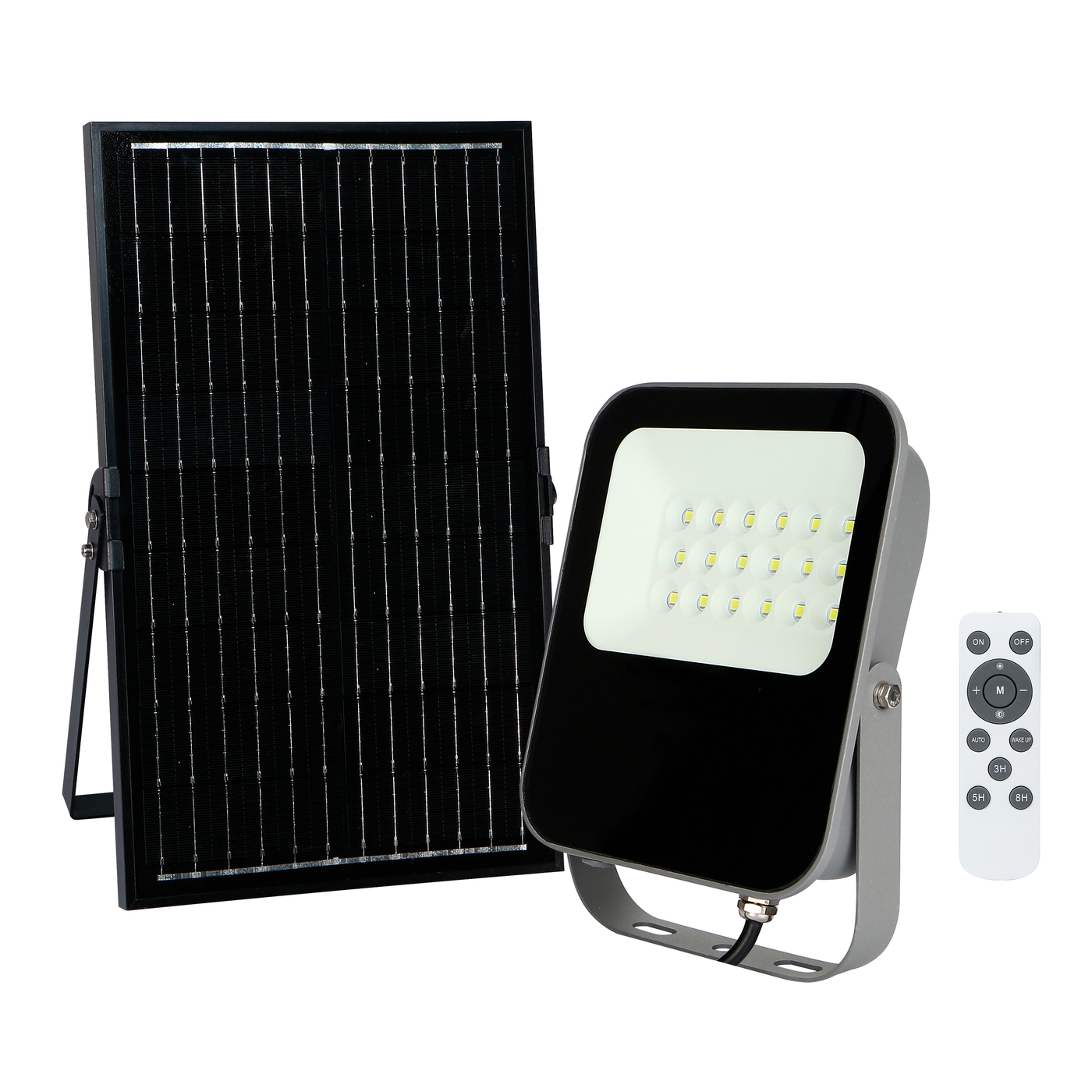 SOLAR PROJECTOR ART ALUMINUM GRAY LED 100W IP65