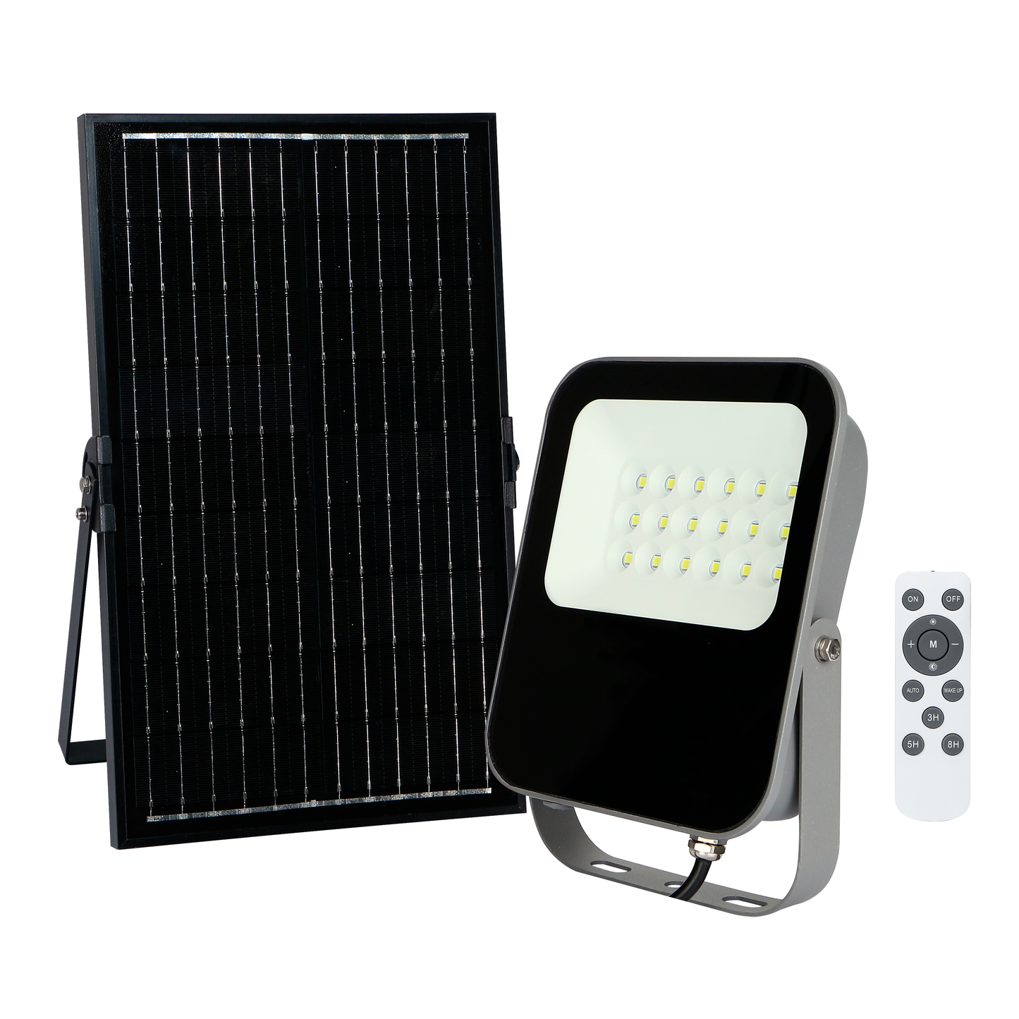 SOLAR PROJECTOR ART ALUMINUM GRAY LED 100W IP65